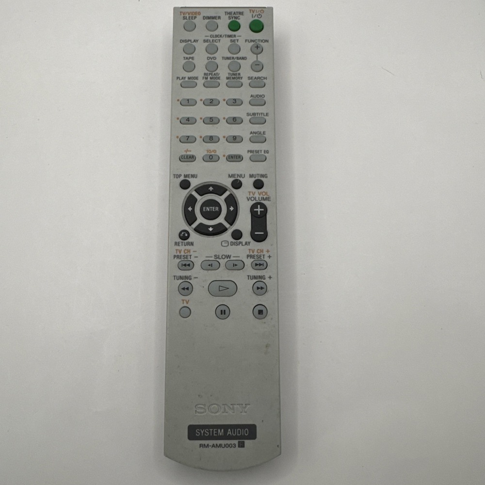 Sony Remote RM AMU003 System Audio TV Video Karaoke Theatre Menu Used